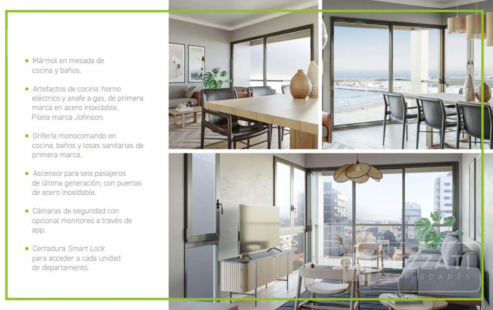 Depto 3 amb, 112m² en Playa Grande — Edificio La Palma V