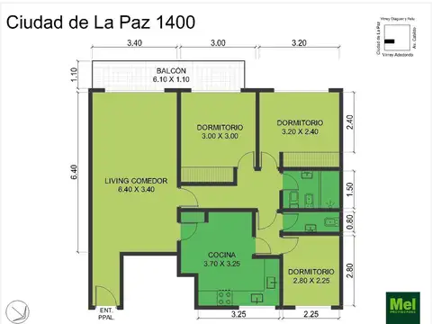 Ciudad De La Paz 1400, Piso 5