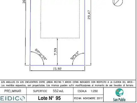 Terreno en Venta en San Pablo, USD 23.000