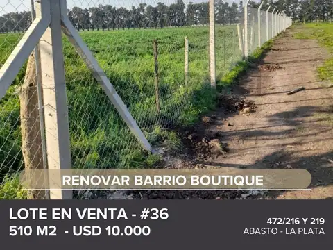Terreno en Venta de 510,0 m2