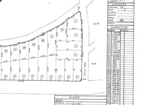 Terreno en Venta 23  mts Frente