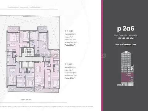 Departamento en Venta en Palermo, USD 426.930