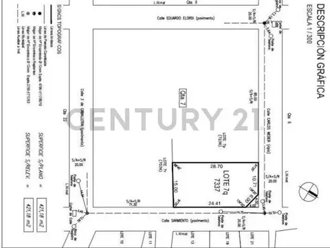 Terreno en Venta de 421,18 m2