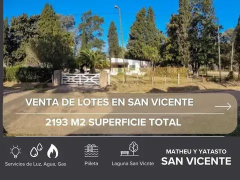VENTA DE LOTES EN SAN VICENTE