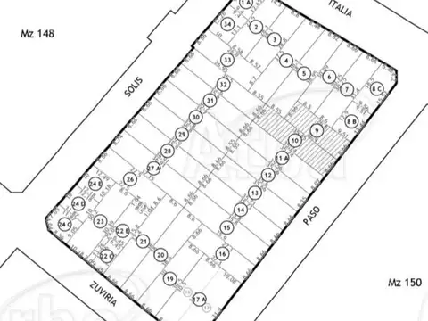 Terreno en Venta 31  mts Fondo