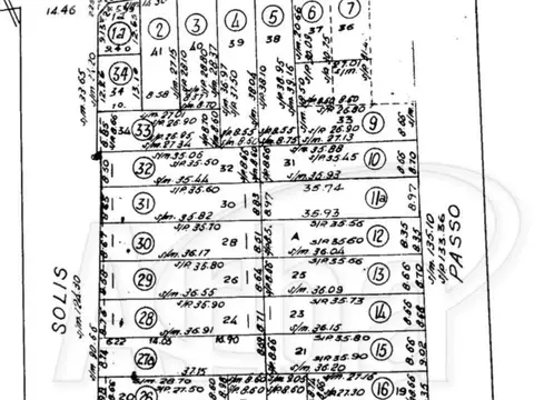 Terreno en Venta 31  mts Fondo