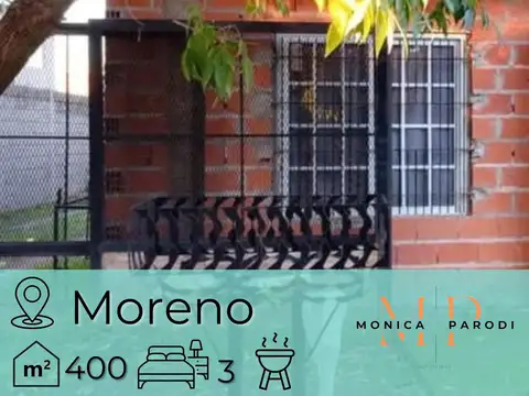 CASA EN VENTA DE 4 AMBIENTES CON QUINCHO EN LA REJA