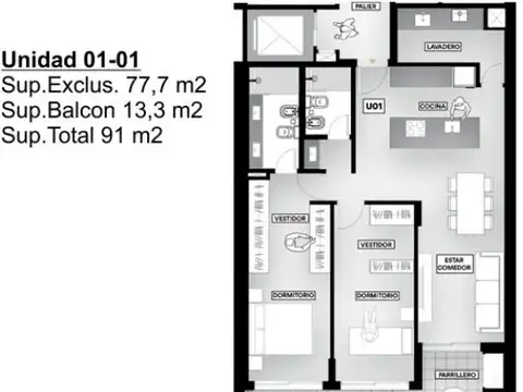 Departamento en Venta 2 años