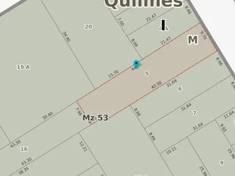 LOTE EN VENTA EN QUILMES CENTRO 