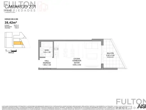 VENTA MONOAMBIENTE A ESTRENAR EN VILLA CRESPO