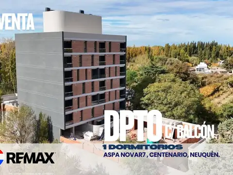 VENTA DPTO 1 DORMITORIO EDIF NOVA R7, CENTENARIO