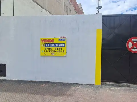 LOTE DE 8.66x37.24 C/ BAÑO Y DEPOSITO (CON PROYECTO APROBADO PARA EDIFICIO) REF. 878