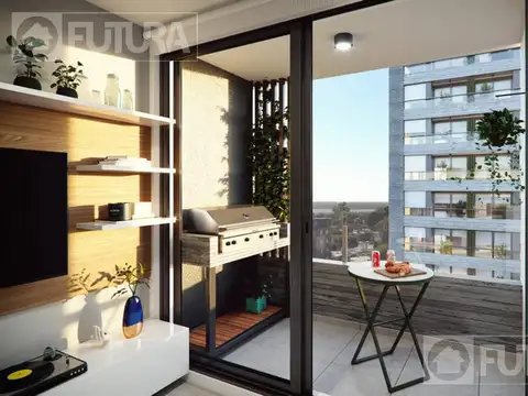 Departamento 2 ambientes con 1 baño