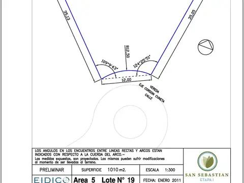 Terreno en Venta en San Sebastian, USD 39.000