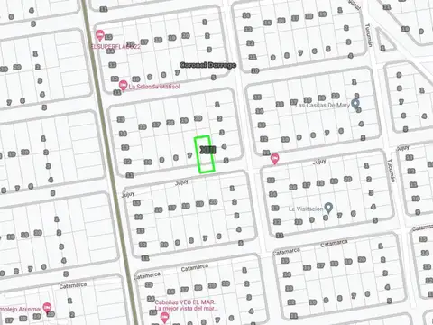 Terreno en Venta 15  mts Frente