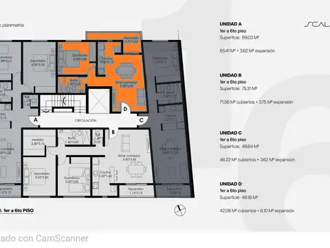 VENTA/DEPARTAMENTO AL POZO/"TORRE SCALA 1" UF 4° D