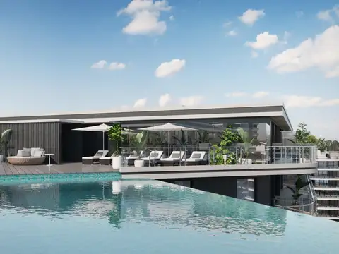 Departamento 2 ambientes con 2 baños