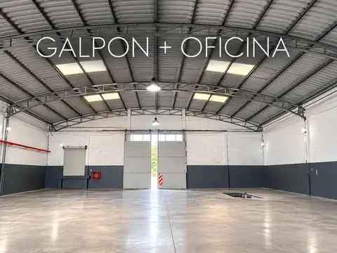 Galpon más oficinas en alquiler con gran lote en la plata