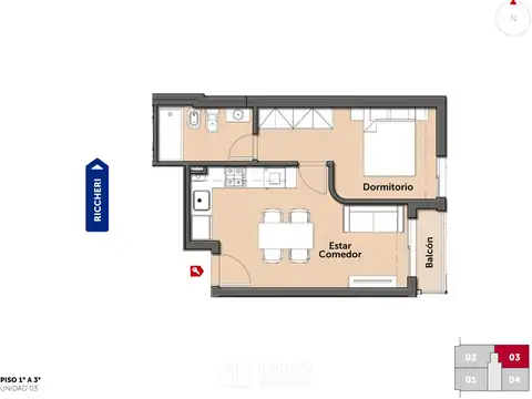 Departamento en Venta de 2 dormitorios