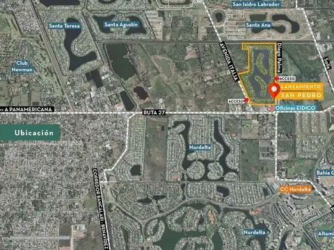 Terreno en venta Barrio San Pedro. Cercano a Nordelta