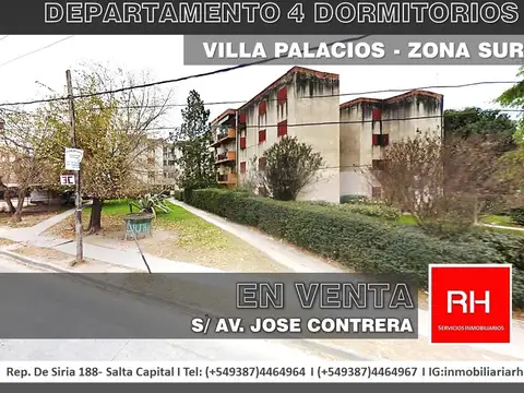 DEPARTAMENTO 4 DORM CON BALCON - VILLA PALACIOS- EN VENTA