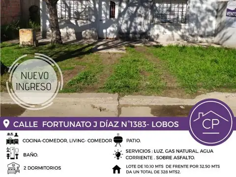 Casa en Venta en Lobos, USD 45.000