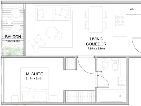 Charcas 4600, Piso 6