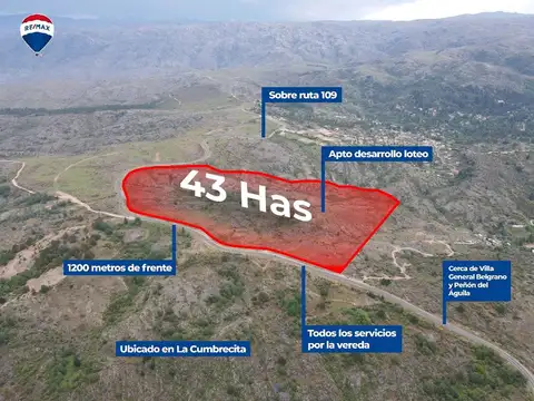 Campo en Venta en La Cumbrecita, Calamuchita