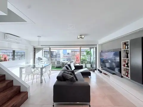 Exclusivo Duplex AMOBLADO de 2 dormitorios en suite con cochera en MADERO PLAZA
