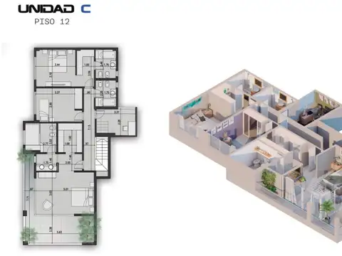 Departamento en Venta de 4 dormitorios