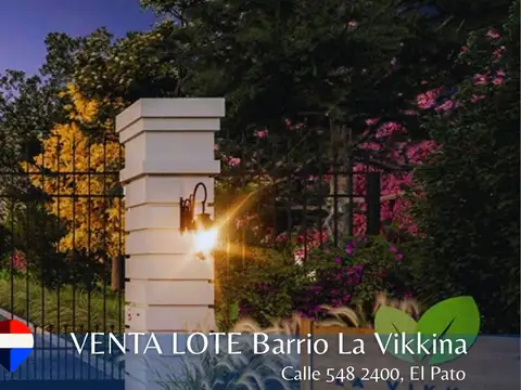 VENTA LOTE BARRIO CERRADO LA VIKKINA BERAZATEGUI