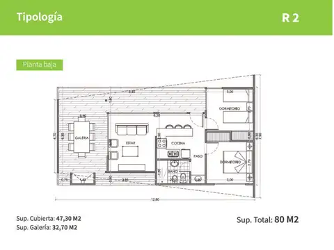 Casa en Venta de 2 dormitorios