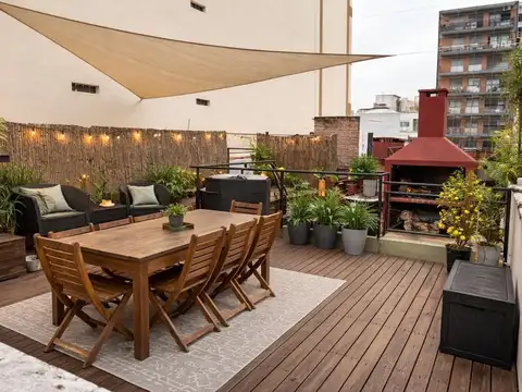 Venta de departamento ph 4 ambientes en villa crespo, capital federal con terraza propia y parrilla