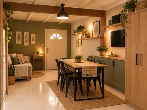 Depto Tipo Casa 3 ambientes con 1 baño