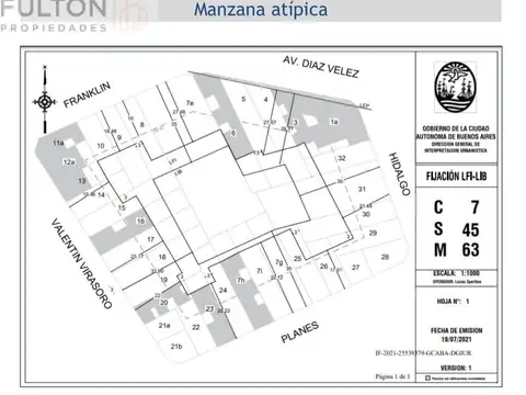 Terreno en Venta en Caballito, USD 820.000