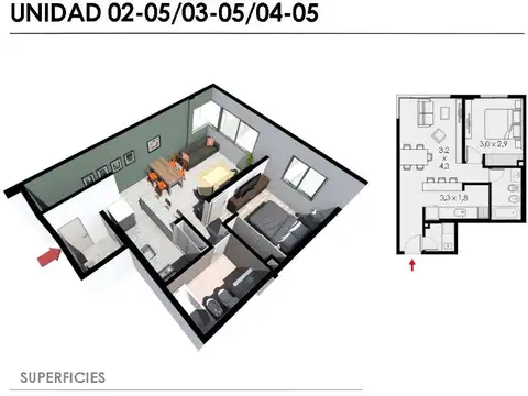 Departamento en Venta al Sur