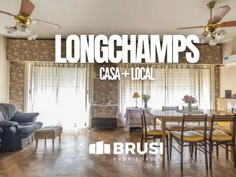 CASA EN VENTA EN LONGCHAMPS CON LOCAL COMERCIAL