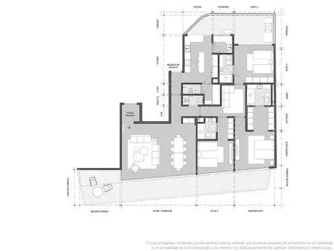 Semipiso de 4 ambientes con dependencia en venta en Palermo Chico