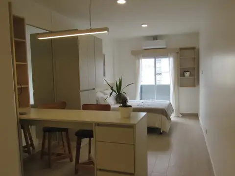 Departamento monoambiente al frente muy luminoso a estrenar