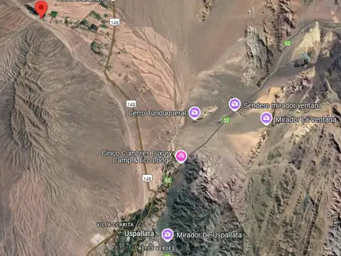 Venta de Terreno en Uspallata, Mendoza