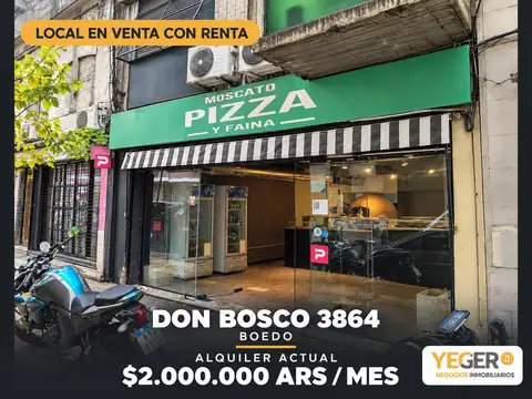 ESPECTACULAR LOCAL PB GAS Y TIRAJE 2 BAÑOS RENTA 8%