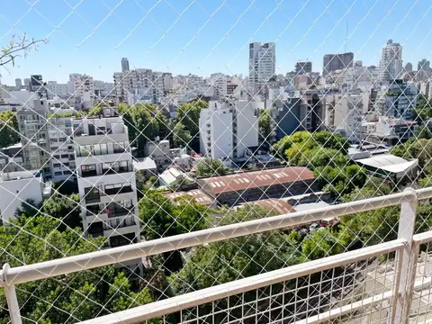 3 amb. 62 m2, Vista panor. Luz y sol, Palermo/Colegiales