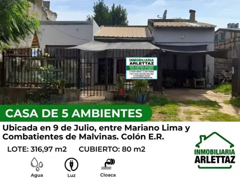 Casa - Venta - Argentina, Colón - 9 DE JULIO 500