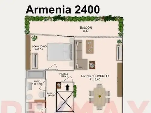 Departamento 4 ambientes con 3 baños