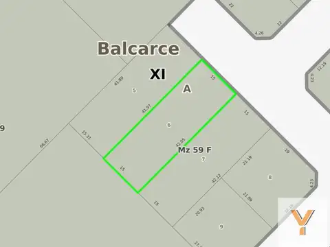 Terreno en Venta 42  mts Fondo