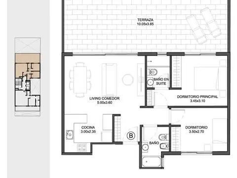 Departamento en Villa Uquiza