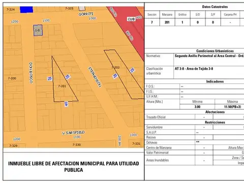 Terreno en Venta en Lisandro De La Torre, USD 75.000
