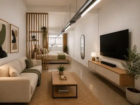 En venta Monoambiente de 49 m2 más Entrepiso con Baulera en Azcuénaga 400