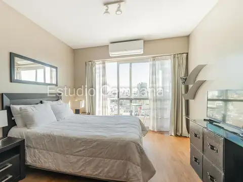 Monoambiente en Alquiler. Balcón. Amenities. San Nicolas