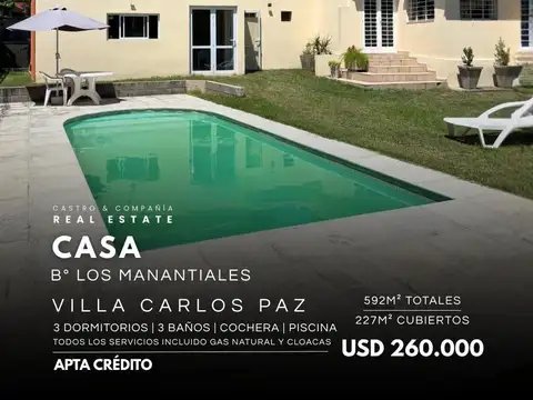 Casa en Venta en Los Manantiales, Villa Carlos Paz